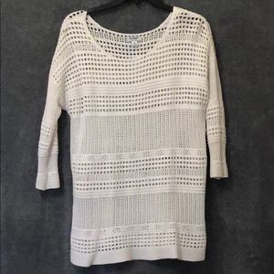 Ivory crochet sweater